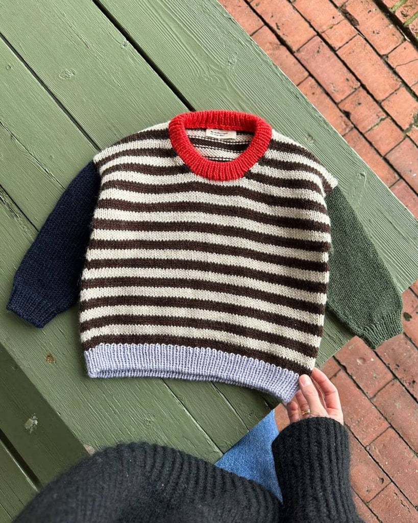 Liggende flerfarvet Holger Sweater 