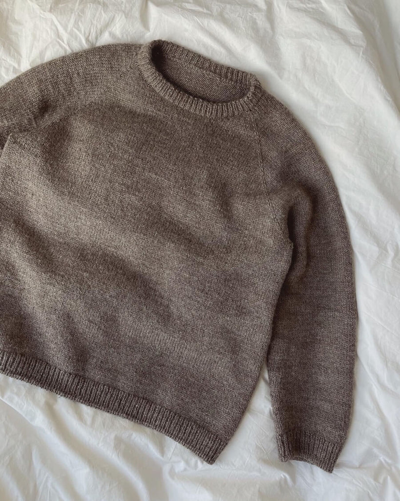 Liggende brun Hanstholm Sweater