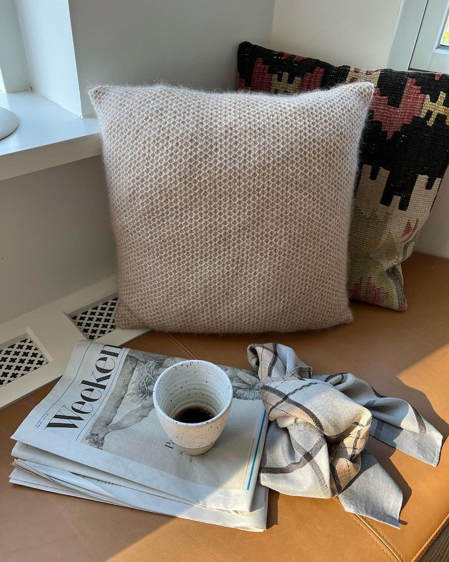 Lysegrå Honey Pillow 