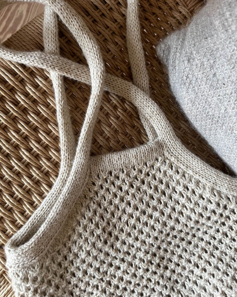 Breeze bag med sildebensbånd