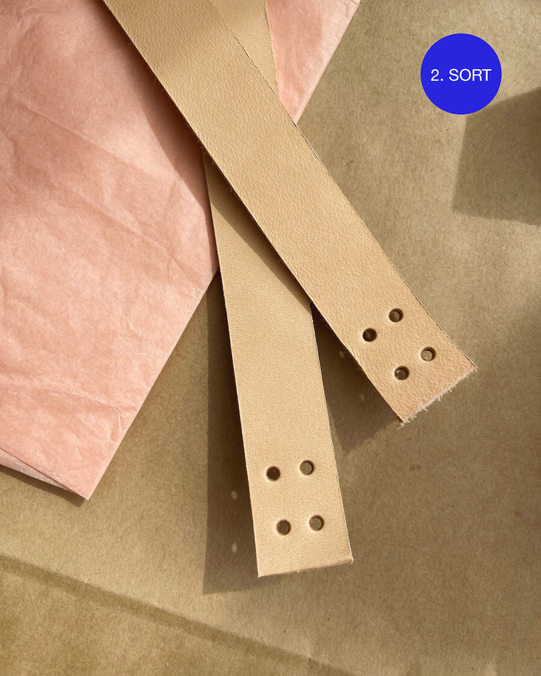 2. sortering - Læderstropper til French Market Bag - Natur
