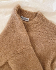 Detaljebillede af beige Oslo Sweater 